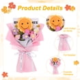 thumbnail image 2 of Ramo de Flores de Ganchillo Uxcell, Lazos de Girasol Hechos a Mano con Bolsa de Regalo para Decoración del Hogar DIY [Rosa], 2 of 6