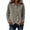 Khaki, variant on Tqcoqu Women's Waffle Knit Button Down Shirt,Point Collar Long Sleeve Asymmetric Irregular Hem Loose Casual Blouse Tops,2026 Fall Winter Trendy Clothes,Beige Women's S-XXL
