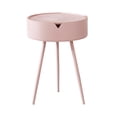 thumbnail image 2 of Lipstore Table d'Appoint Ronde Table Basse d'Accent pour Salon Intérieur Chambre Rose, 2 of 8