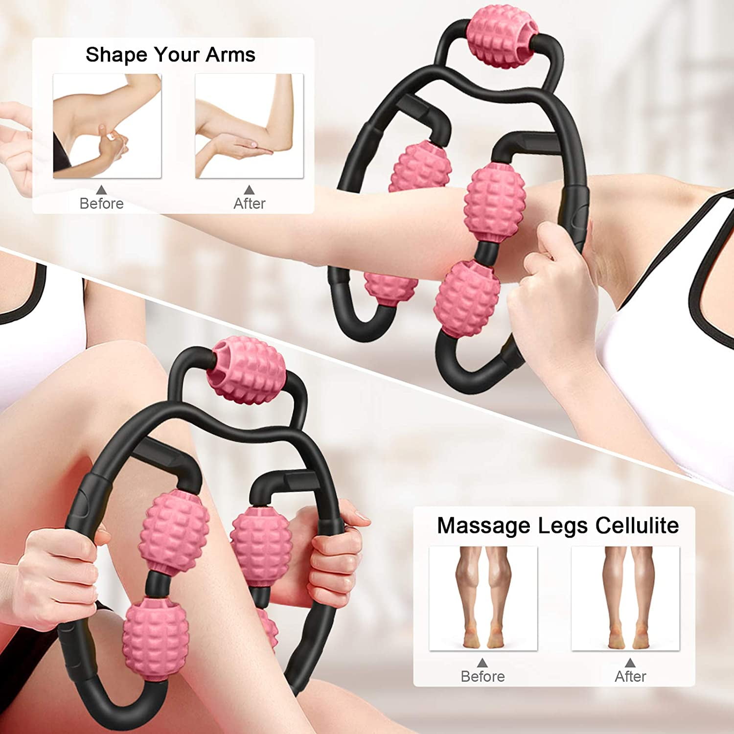 Arm Myofascial Muscle Relieve After Workout Exercise Self Massager Deep Tissue Fascia Pain Relieve Neck CORATED Foam Roller Massager Tools for Leg Elbow 