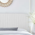 thumbnail image 4 of Modway Milenna Channel Tufted Upholstered Fabric Full/Queen Headboard in White, 4 of 10
