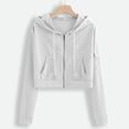 thumbnail image 2 of Certgust Hoodies for Men Womens Zip Up Hoodie Oversized Sweatshirt Long Sleeve Casual Fall Jackets with Pockets Drawstring Hoodie Sweatshirt for Layered Casual Outfits, 2 of 8