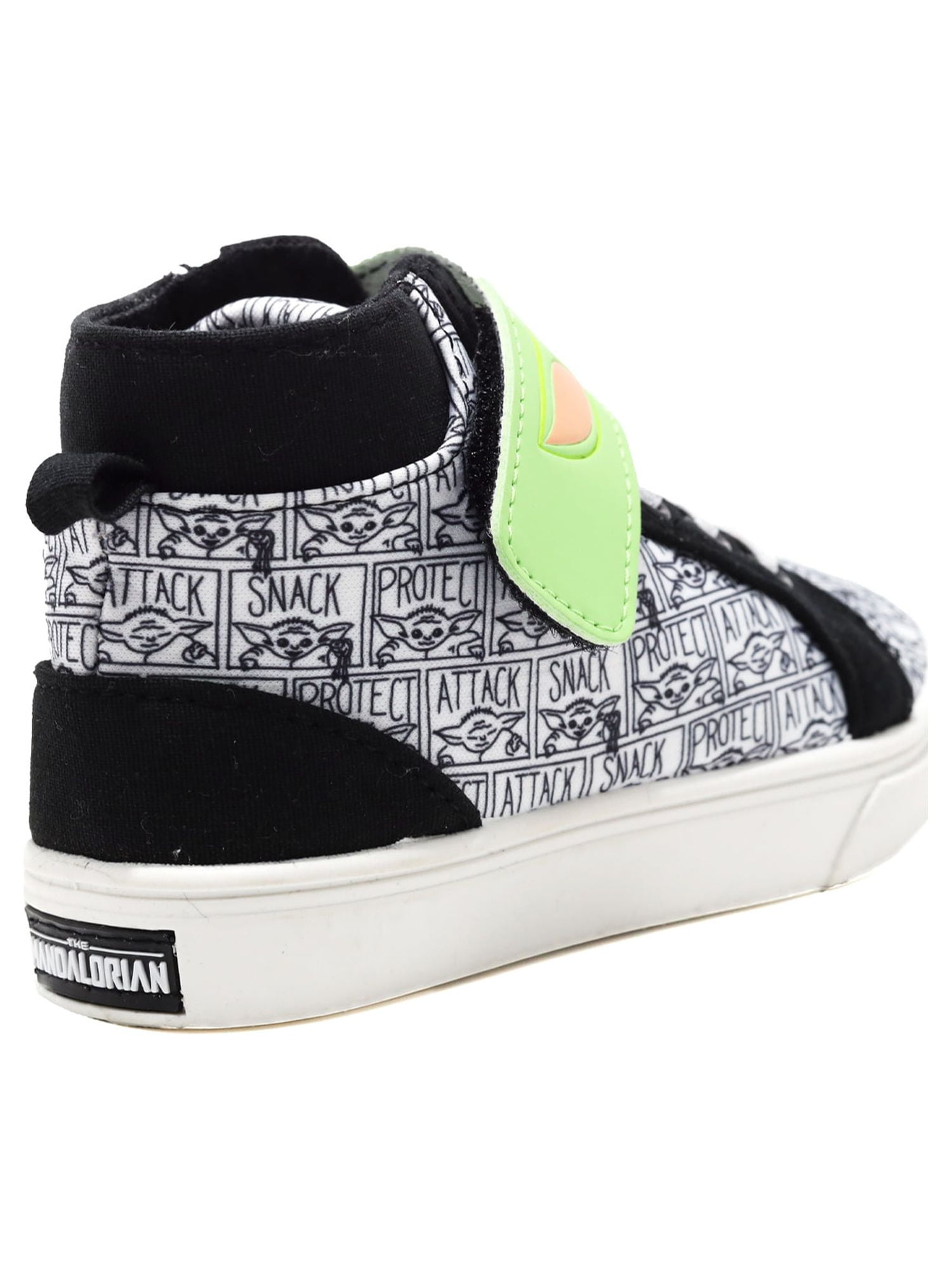 Baby Yoda Unisex Kids Casual and Dress High Top Sneakers, Size 9