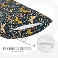 thumbnail image 3 of Sikiie Flowers Butterfly Print Plush Pillow Cover, Wrinkle-proof and Stain-resistant Pillow Protector without Pillow Core, Home Decoration-14"x20", 3 of 6