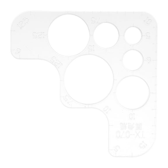 Circle Graph Round Stencil Templates Acrylic Rounded Ruler Cutting Tool