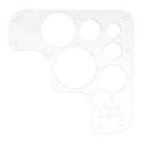 Circle Graph Round Stencil Templates Acrylic Rounded Ruler Cutting Tool