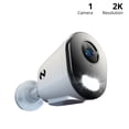 thumbnail image 2 of Night Owl Add On Wired IP 4MP Deterrence Camera with 2-Way Audio - 1 Pack - White, 2 of 6