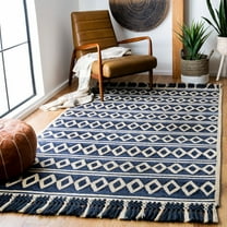 SAFAVIEH Sahara Maksim Geometric Area Rug, Blue/Beige, 5' x 8'