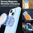 thumbnail image 4 of Liquid Silicone Case for iPhone 15 Pro Max (6.7 inch) Silicone Magnetic Phone Case- Compatible with Magsafe - Blue, 4 of 5