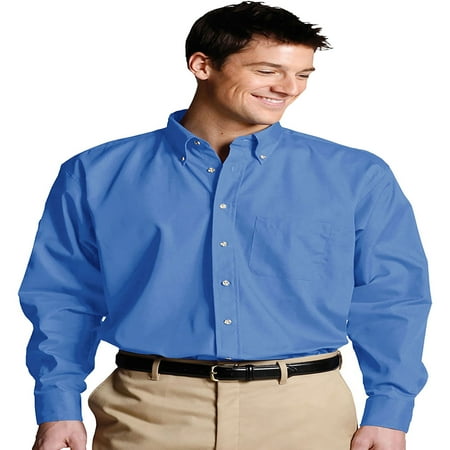 - Men's Long Sleeve Button Down Poplin Shirt, Style 1280