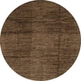 thumbnail image 1 of Ahgly Company Indoor Round Abstract Bakers Brown Abstract Area Rugs, 5' Round, 1 of 6