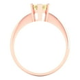 thumbnail image 4 of Clara Pucci 14K Rose Gold 1.5ct Yellow Solitaire Ring for Women, 4 of 7