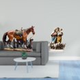 thumbnail image 2 of Figura de caballo,Figura coleccionable de caballo en miniatura,Letrero de mesa,Decoración de escritorio acrílica,rincón navideño,decoración del hogar,Decoración de fiesta Adorno de, 2 of 8