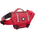 thumbnail image 2 of Pet Dog Cat Life Jacket High Visibility Adjustable Flotation Safety Vest for Swimming Boating, Summer Outdoor Water Sport All Breeds Red M, 2 of 8