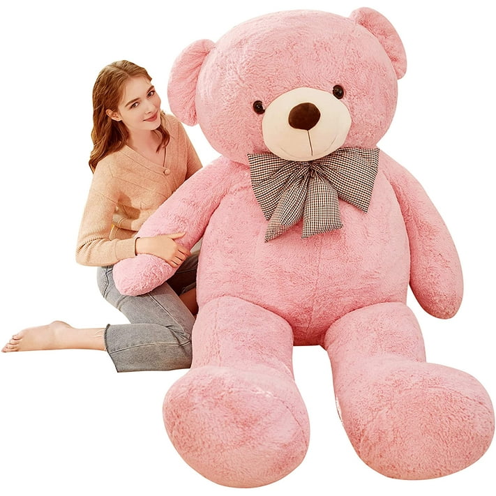 IKASA Giant Teddy Bear Stuffed Animal Plush Toy,Large Jumbo 70" Pink Huge Cute Soft Toys,Big
