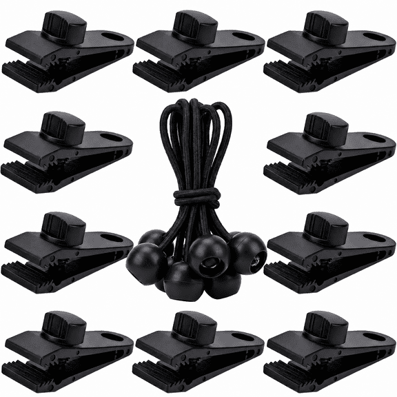Tarp Clips Heavy Duty Lock Grip, 20 Pack Tarp Clamps Heavy Duty, Shark Tent Fastener Clips Holder, Pool Awning Cover Bungee Cord Clip, Car Cover Clamp