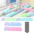 thumbnail image 4 of Obstacle Course Toy, Colorful Designs Safe Children Balance Beam, Plastic Stepping Board Toy, Plastic Home Outdoors for Children Kids, 4 of 8