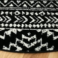 thumbnail image 3 of SAFAVIEH Tulum Lakisha Oriental Area Rug, Black/Ivory, 10' x 10' Round, 3 of 8