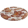 thumbnail image 5 of Christmas My Favorite Gingerbread Cookies Round Carpet Circle Rug Outdoor Patio Area Rug Washable Large Area Rugs Hallway Room Decor Fitness Mats, 5 of 8