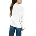 thumbnail image 2 of Sherrylily Girls Turtleneck Sweaters Batwing Sleeve Knit Clothes Chunky Pullover Jumper, 2 of 3