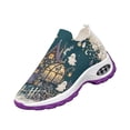 thumbnail image 2 of Women's Novelty Athletic Shoes, Running Shoes for Women Men Athletic Walking Sneakers,Fall Leaf Shoes,Halloween Shoes for Hiking Walking Sports Travel Jogging Shoes, Blue US-10.5/EU-45, 2 of 9