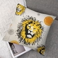 thumbnail image 7 of Cute Cartoon Lion PatternSoft Pillow Cases King Size Microfiber Pillowcases with Hidden Zipper Cozy Breathable Pillow Covers for Bed Sofa, 7 of 7