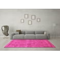 thumbnail image 3 of Ahgly Company Indoor Square Abstract Pink Modern Area Rugs, 4' Square, 3 of 4