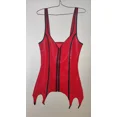 thumbnail image 3 of Traje de baño camisola sexy rojo para fiesta de disfraces de látex de goma de mascar para cosplay, 3 of 3