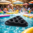 thumbnail image 4 of Inflatable Pool Cup Holder Float for 6 Drinks Wearable Hat Summer Floating Beverage Caddy, 4 of 7