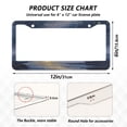 thumbnail image 7 of Aluminum License Plate Frame 2 Pack Car Exterior Accessory Car Tag Holder for Front Rear Plates Cars Decor Sky Full Of Shooting Stars, 7 of 7