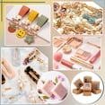 thumbnail image 5 of 60Pcs Square Foldable Creative Kraft Paper Box Gift Box with Visible PVC Window Tan 5.5x5.5x2.5cm, 5 of 5