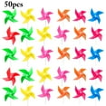 thumbnail image 2 of 50PCS Wind Spinner Colorful Windmill Kids Toy Garden Yard Outdoor Decoration, 2 of 10