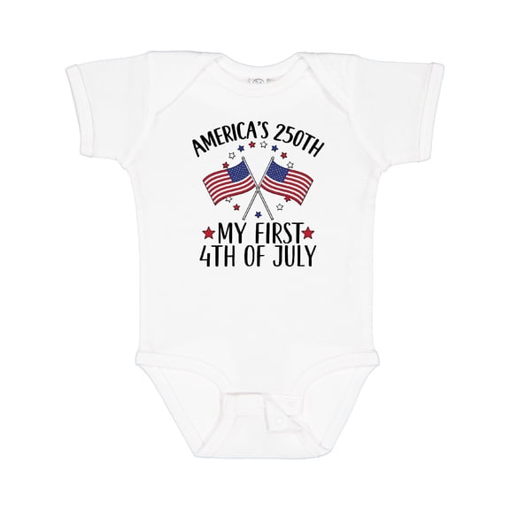Inktastic My First 4th of July America's 250th Boys or Girls Baby Bodysuit