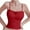 Red, variant on Womens Seamless Sports Bras Racerback Tank Tops Longline Sports Ribbed Crop Yoga Workout Everyday Bra,Black,34 B