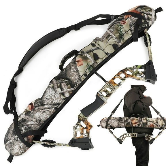 SHARROW Compound Bow Sling Bag Cams Protector Strap Holder Case Shoulder Archery Hunting