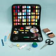 Tcwhniev 226pcs Portable Travel Sewing Box Kit Needles Thread Stitching Kit DIY Sewing Supplies Premium Mini Sewing Accessories