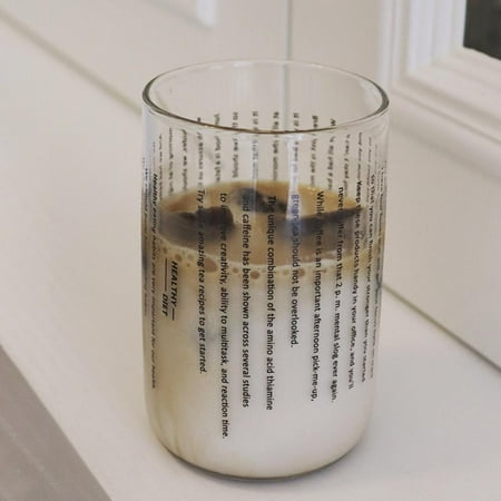 

Popvcly Letter Printed Glass Cup Clear Coffee Milk Mug Water Bottle Yogurt Cup Heat Resistant Glasses Wine Tumbler