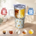 thumbnail image 6 of 20OZ Dog Themed Office Tumbler with Handle Straw and Lid Paw Print Coffee Cup for Women Friends Unique Holiday Birthday Gifts Fits Desk Cup Holders and Ideal for Work, 6 of 6