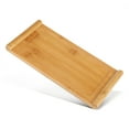 thumbnail image 3 of TKSE Bamboo Tea Serving Tray, Decorative Multi Use Bathroom Counter Tray, Serving Trays, Tasteful Small Bamboo Gongfu Tea Table,Appetizers, Snacks, Charcuterie Tray, 3 of 7