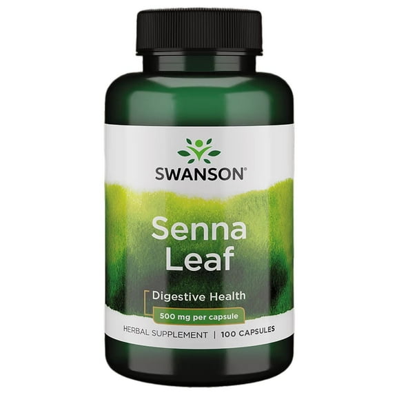 Swanson Senna Leaf 500 Milligrams 100 Capsules