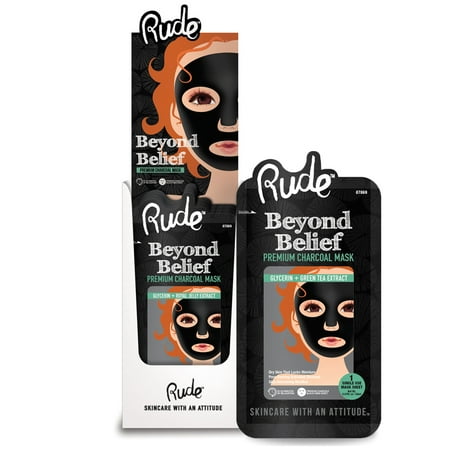 RUDE Beyond Belief Purifying Charcoal Mask Display Set,  36 Pieces