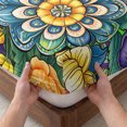 thumbnail image 3 of Twin XL Size Fitted Sheet Set - Boho Colorful Floral 2 Piece Bedding Sets 16" Deep Pocket Fitted Sheet with 1 Pillowcases, Spring Flower Botanical Sunflowers Plant Brushed Microfiber Hotel Bed Sheets, 3 of 9