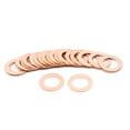 thumbnail image 2 of Unique Bargains 15mm Inner Dia Copper Crush Washers Flat Car Sealing Plate Gaskets Rings 20pcs, 2 of 3