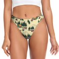 thumbnail image 1 of Balery Camping Caravan 1 Tangas de Algodón para Mujer con Estampado – Ropa Interior Sexy, Transpirable, G-string-XX-Large, 1 of 6