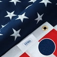 thumbnail image 1 of Bandera americana grande para exteriores Bandera americana de 6 x 10 para exteriores, resistente, fabricada en Estados Unidos, bandera de Estados Unidos de 6 x 10 para exteriores con estrellas bordada, 1 of 8