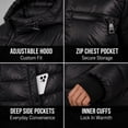thumbnail image 4 of Steve Madden Womens Packable Quilted Winter Puffer Jacket with Hood, 4 of 7