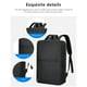 thumbnail image 5 of Organizadores y almacenamiento de armario, mochila de viaje para portátil, mochila empresarial delgada para portátiles con puerto de carga USB, bolsa de agua, regalo para hombres y mujeres, compatible, 5 of 8