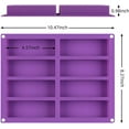 thumbnail image 3 of CAKETIME 2 Pack Granola Bar Mold - 8 Cavity Deep Silicone Molds for Rectangle Knafeh Pistachio, Cereal, Energy and Nutrition Bars, 3 of 6