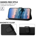 thumbnail image 4 of Allytechgroup for Samsung Galaxy A36 5G Case, Built-in Credit Card Slot & Wrist Strap RFID Blocking PU Leather Flip Wallet Phone Case Shockproof Full Body Cover for Samsung Galaxy A36 5G, Black, 4 of 6
