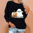 thumbnail image 2 of DDAPJ pyju Women's Halloween Ghost Sweatshirt Novelty Holiday Pullover Sweatshirt Funny Spooky Season Tops, 2 of 4